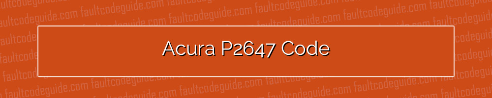 acura p2647 code