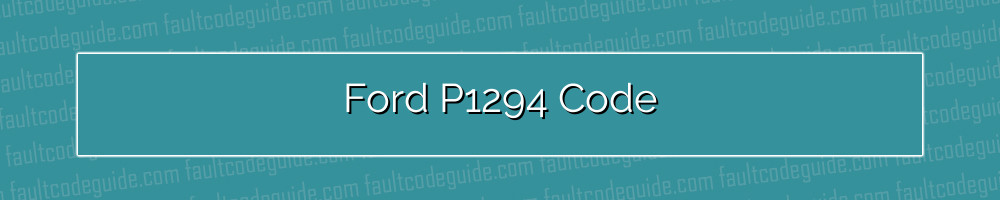 ford p1294 code