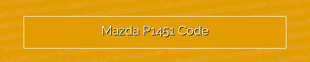 mazda p1451 code