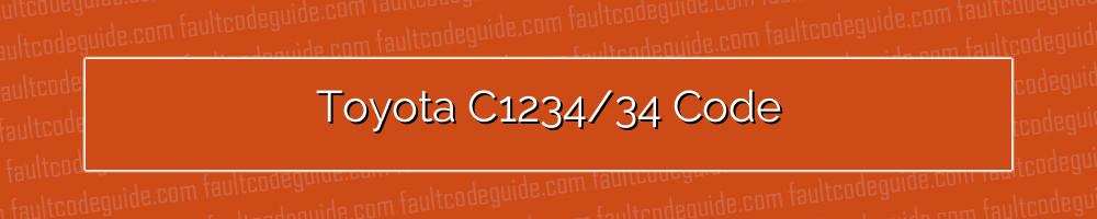 toyota c1234/34 code