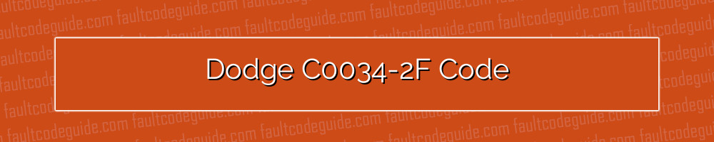 dodge c0034-2f code