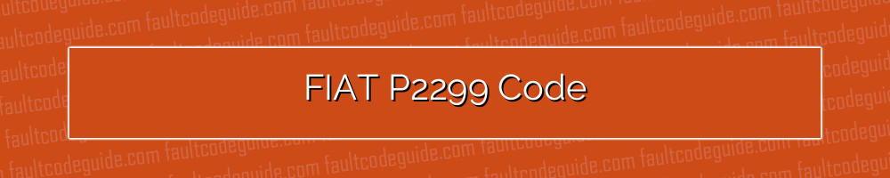fiat p2299 code