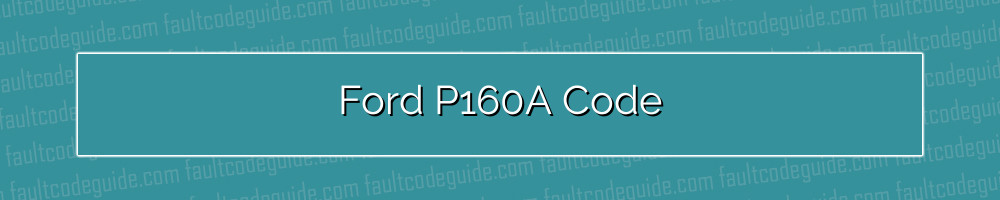 ford p160a code