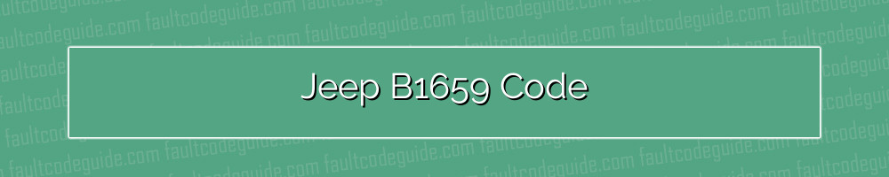 jeep b1659 code