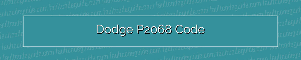 dodge p2068 code