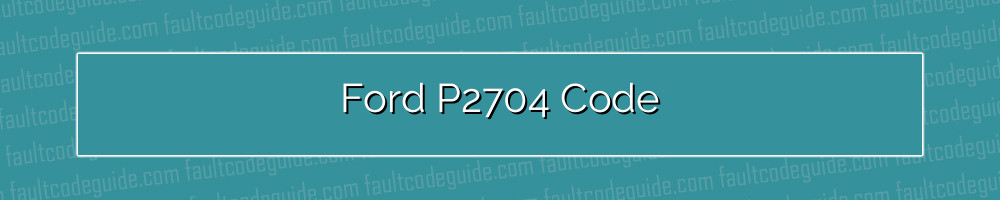 ford p2704 code