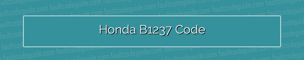 honda b1237 code