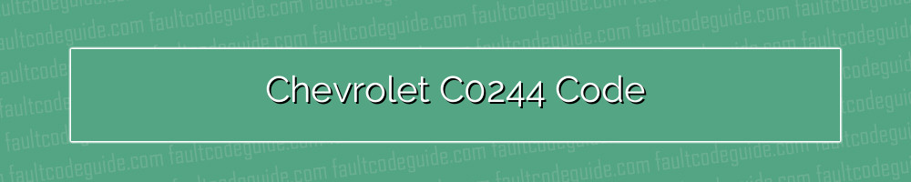 chevrolet c0244 code