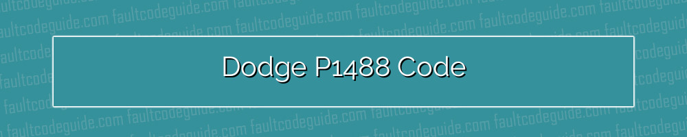 dodge p1488 code