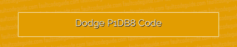 dodge p1db8 code