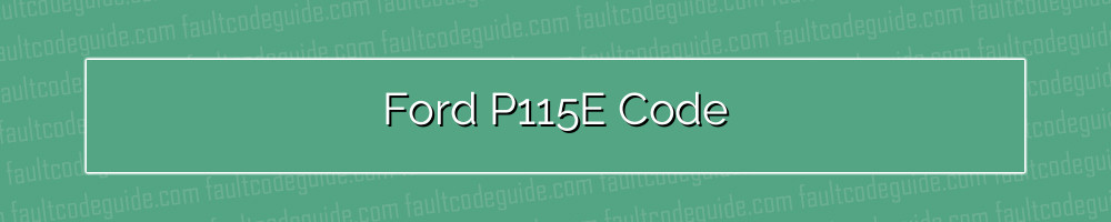 ford p115e code