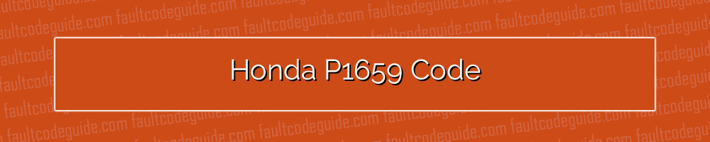 honda p1659 code
