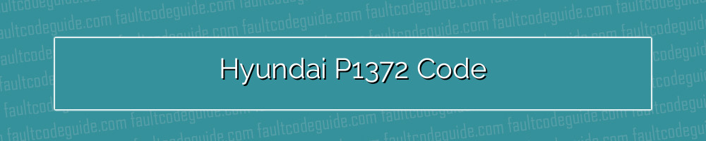hyundai p1372 code