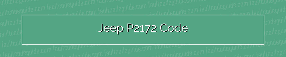 jeep p2172 code