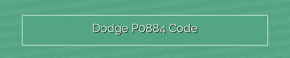 dodge p0884 code