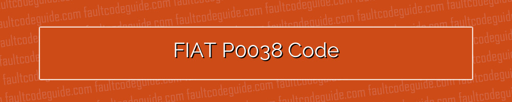 fiat p0038 code
