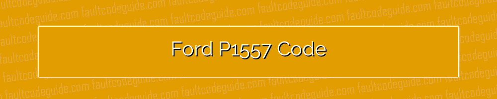 ford p1557 code