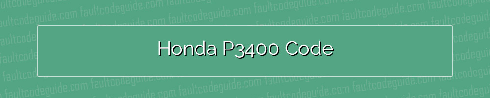 honda p3400 code