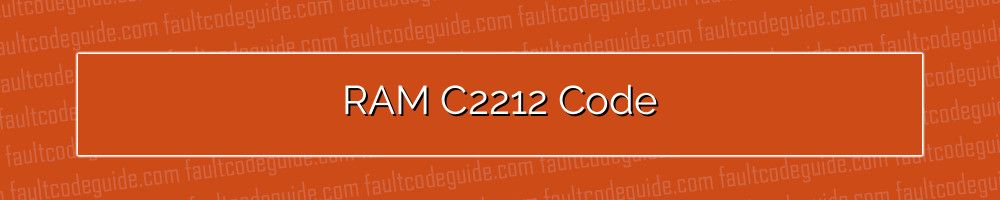 ram c2212 code