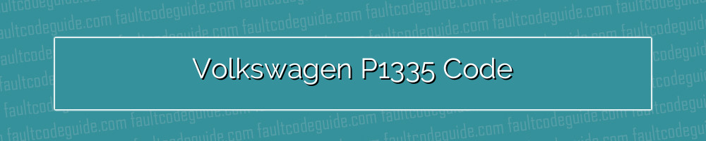 volkswagen p1335 code