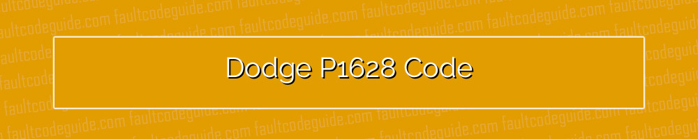 dodge p1628 code