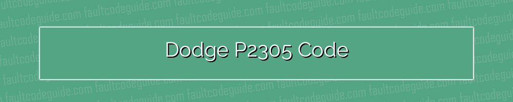 dodge p2305 code