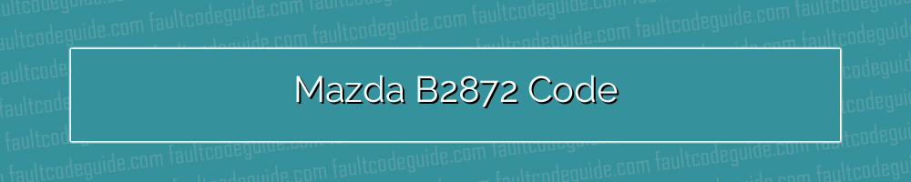 mazda b2872 code