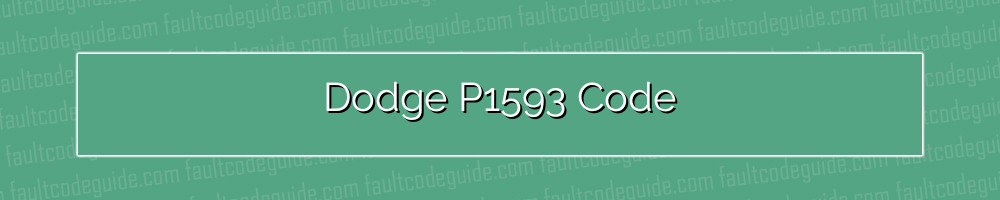 dodge p1593 code