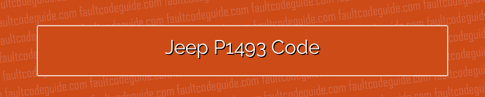 jeep p1493 code