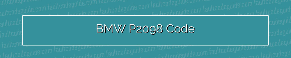 bmw p2098 code