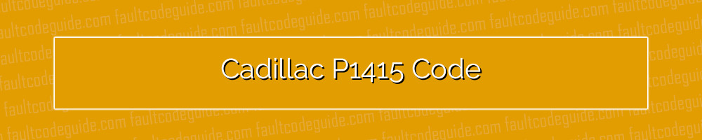 cadillac p1415 code