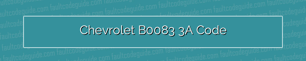 chevrolet b0083 3a code