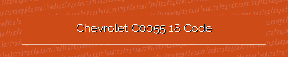 chevrolet c0055 18 code