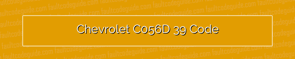 chevrolet c056d 39 code