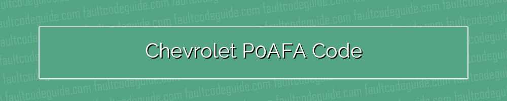 chevrolet p0afa code