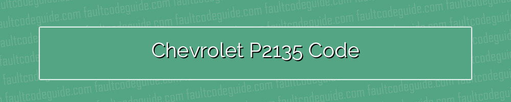 chevrolet p2135 code