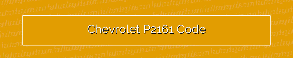 chevrolet p2161 code