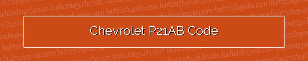 chevrolet p21ab code