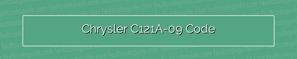 chrysler c121a-09 code