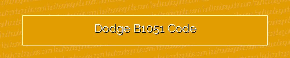 dodge b1051 code