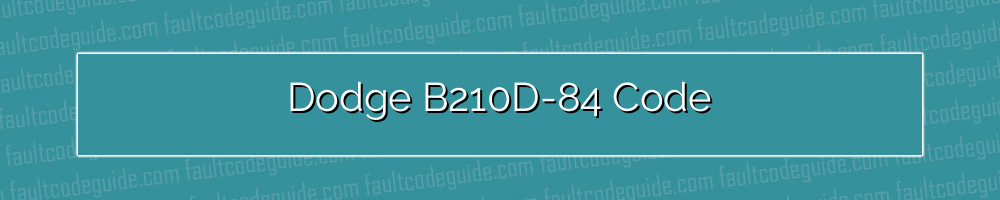 dodge b210d-84 code