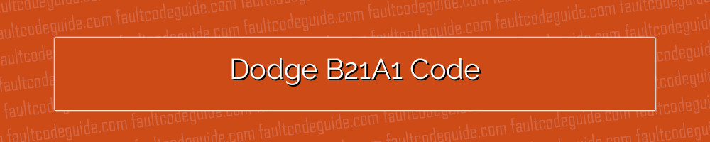 dodge b21a1 code