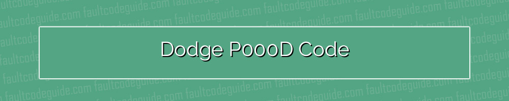 dodge p000d code