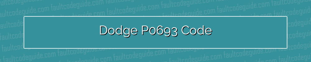 dodge p0693 code