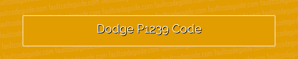 dodge p1239 code