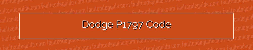 dodge p1797 code