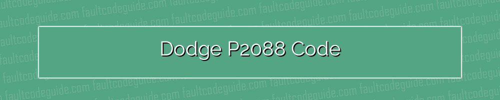 dodge p2088 code