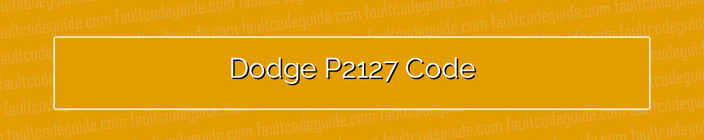 dodge p2127 code