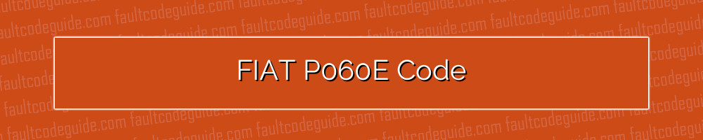 fiat p060e code