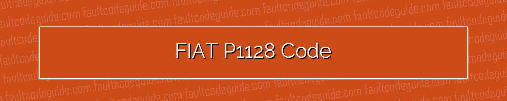 fiat p1128 code